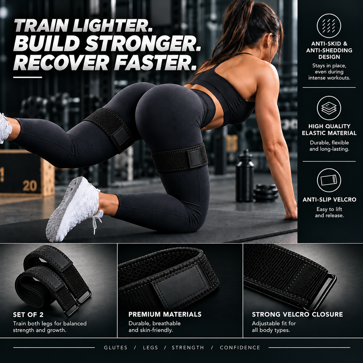 Elastic Blood Flow Restriction Compression Bands