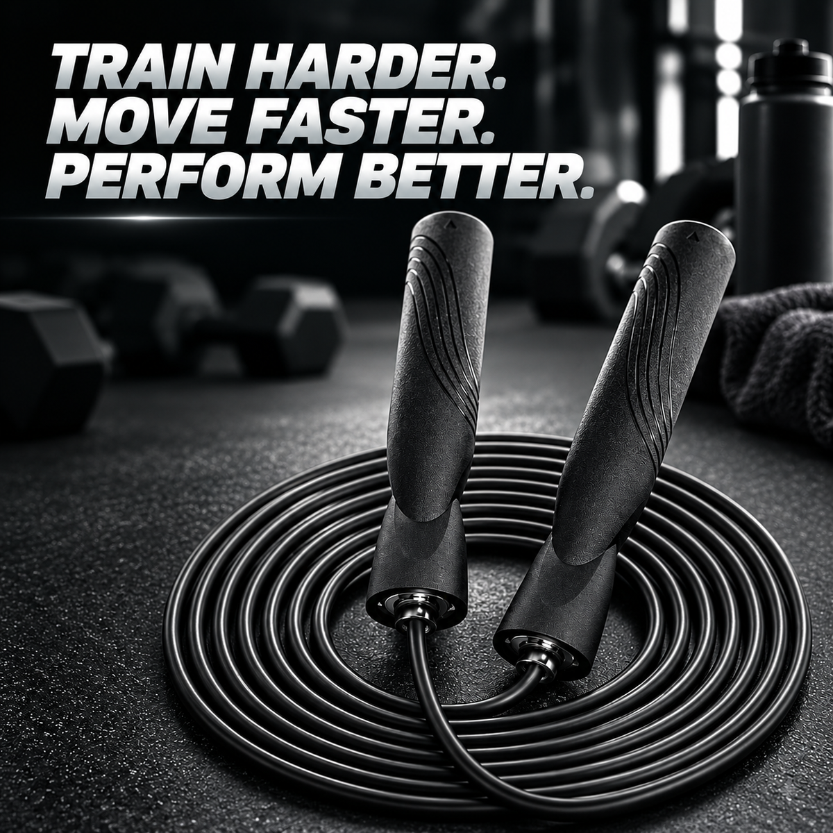 Pro-Speed Jump Rope | Adjustable Tangle-Free Cable with Comfort Handles