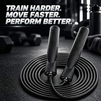 Pro-Speed Jump Rope | Adjustable Tangle-Free Cable with Comfort Handles